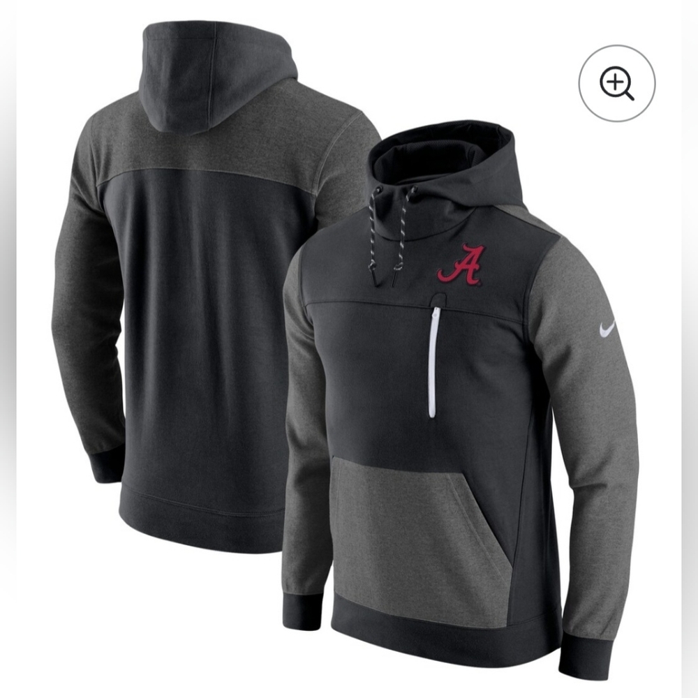 Nike Black Gray Alabama Crimson Tide Hoodie